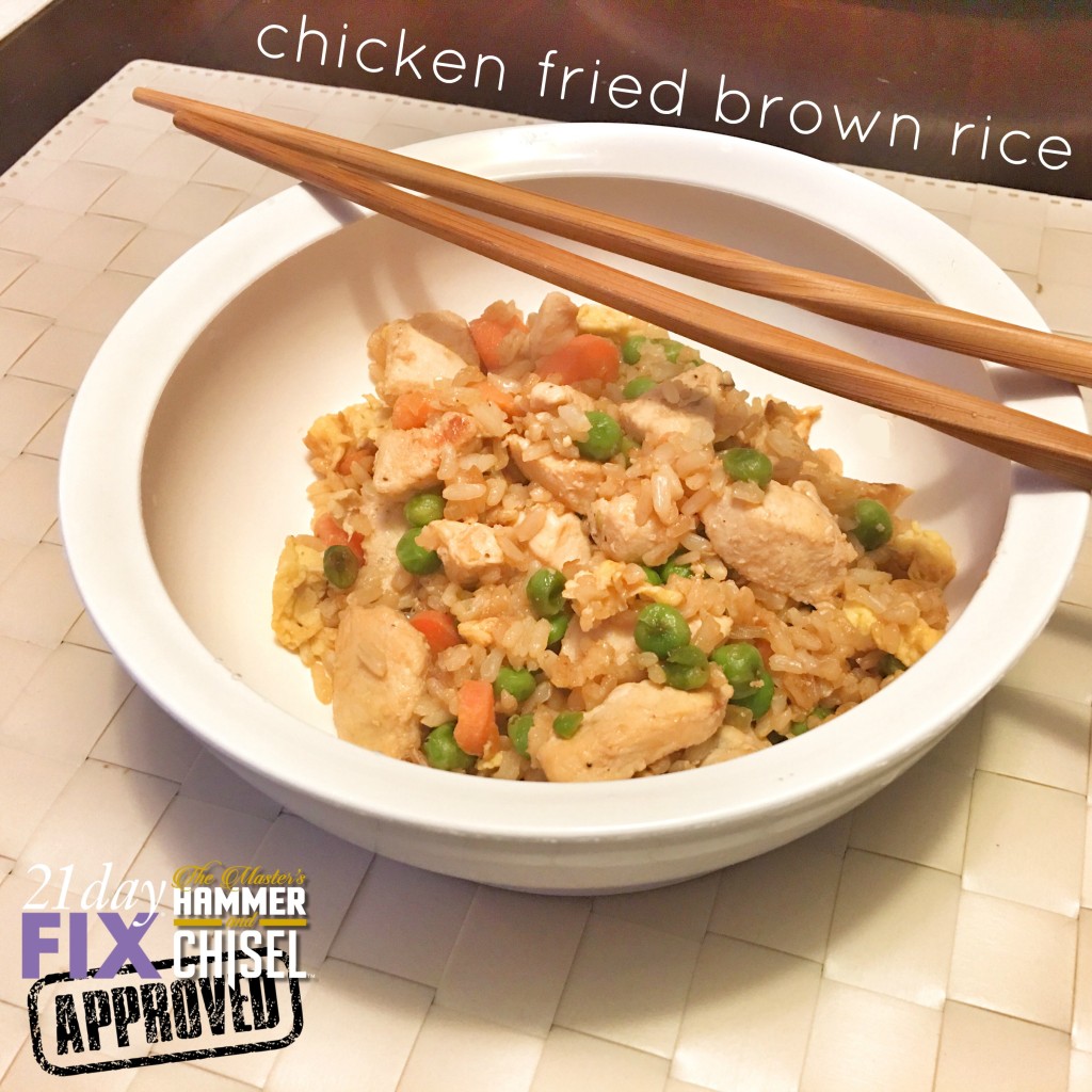 Chicken Fried Brown Rice with Veggies! – Angie In Progress